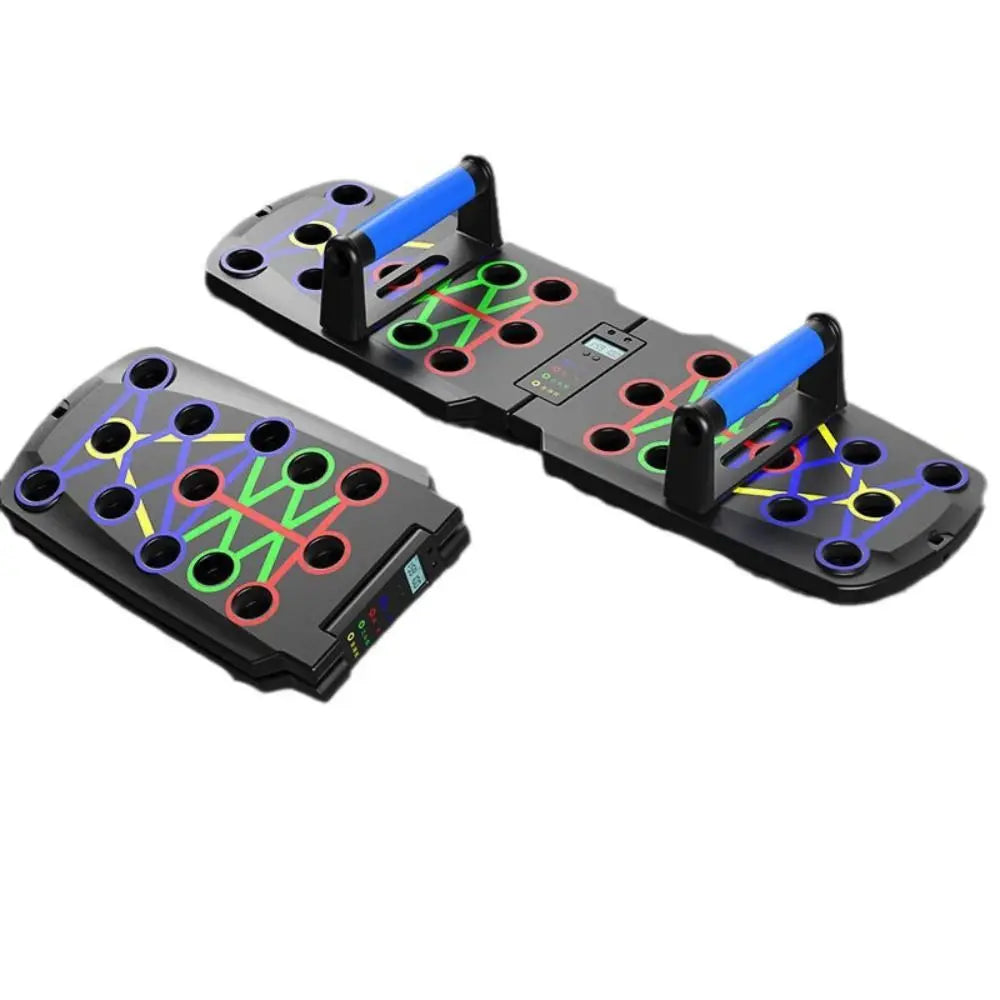 Push-up Board Foldable Multifunctional Home Exercise Equipment with Tension Rope