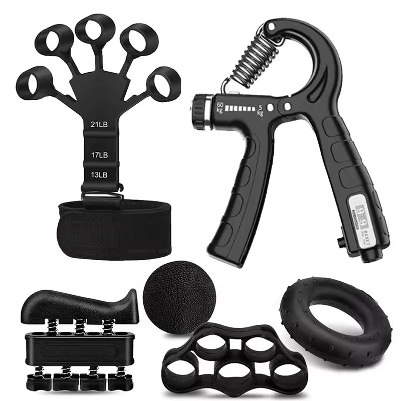 Grip Strength Trainer Kit 1-6 Pack Hand Grip Strengthener
