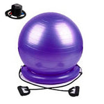 Stability Ball Chair With Inflatable Stability Base & Resistance Bands